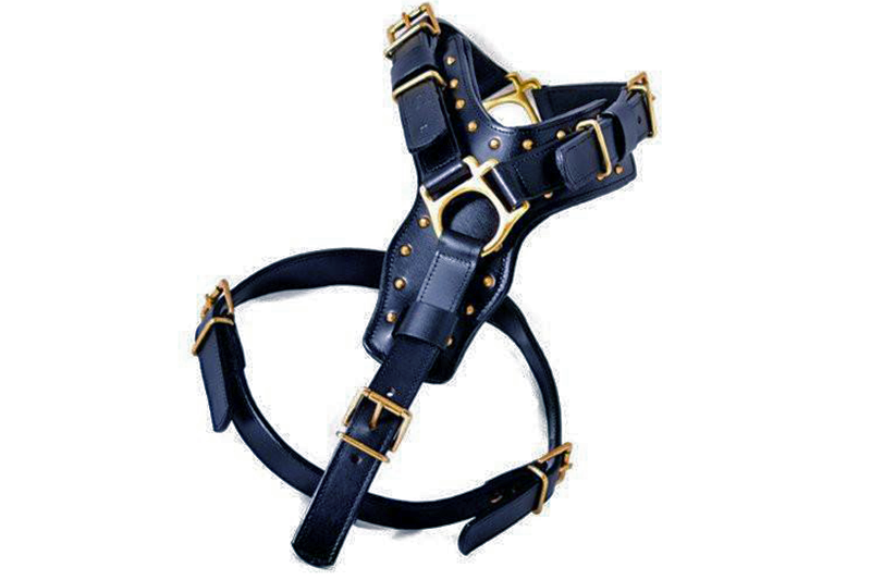 LEATHER DOG HARNESS