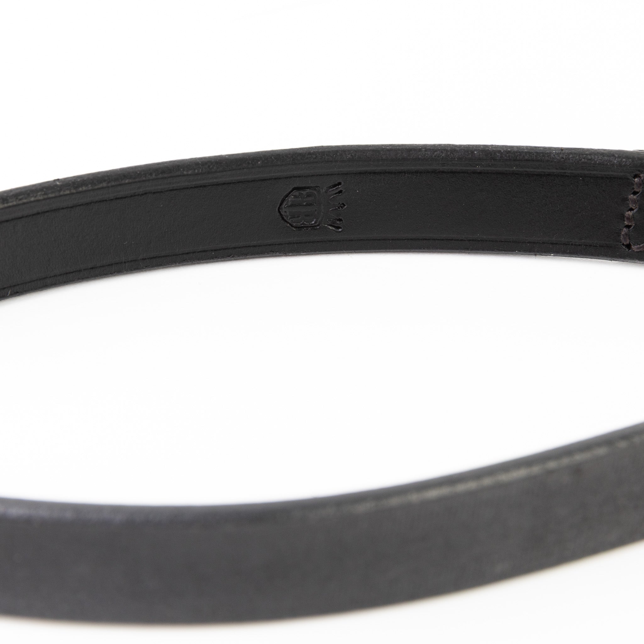 Leather Dog Leash - Ruthless Black & Brass (Standard)