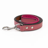 Leather Dog Leash - Dusky Pink